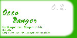 otto manger business card